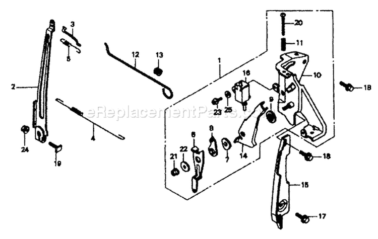 Page F Diagram and Parts List for 1054-0  Briggs and Stratton Pressure Washer